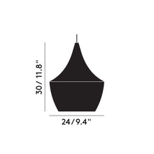 Charger l'image dans la galerie, Pendentif LED Beat Fat Noir