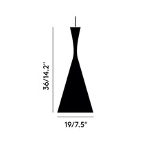 Charger l'image dans la galerie, Pendentif LED Beat Tall Noir